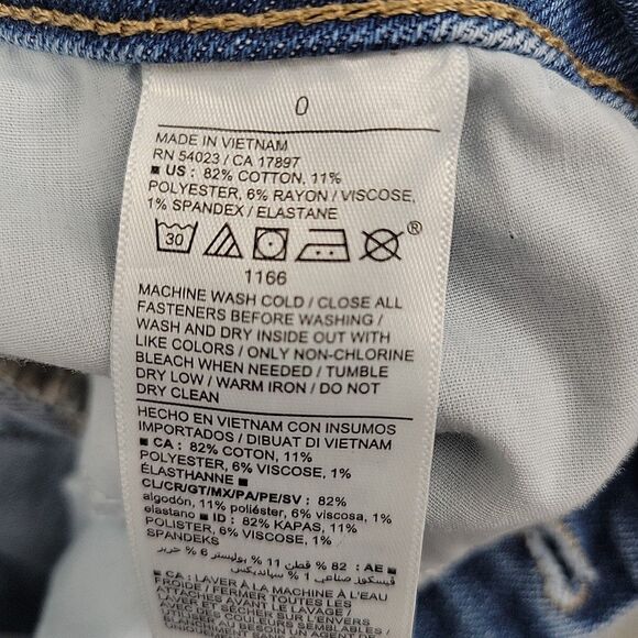 Old Navy Womens Jeans Size 0 Button Fly Extra High Rise Kicker Boot Cut 25x31 - Picture 7 of 11